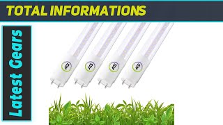 Active Grow T8/T12 High Output 4FT LED Grow Light Bulb - Best Full Spectrum Light for Indoor