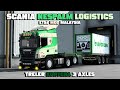 ETS2 Mod Malaysia Scania NESPALM LOGISTICS - Treler Kontena 3 Axles