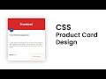 CSS Product Card Design | csPoint web designing tutorials