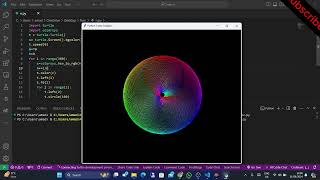 Creating Hypnotic Spiral Patterns with Python Turtle!