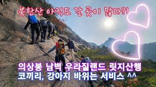 (산토끼tv) 역대급 북한산 조망 / 의상봉 남벽 우라질랜드 릿지 산행 / 용출봉 코끼리바위 / 증취봉 강아지슬랩