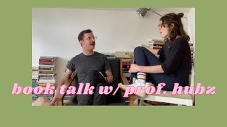 I forced my husband to sit down for a bookish chit chat!!