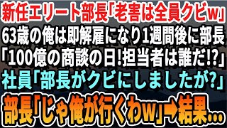 【感動☆厳選5本総集編】新しく赴任した部長「お年寄りはどんどんクビにしていきますｗ」63歳の俺「はい 」退職して１週間後、部長「100億の商談の担当は？」社員「部長がクビにしました」部長「俺が行【朗読