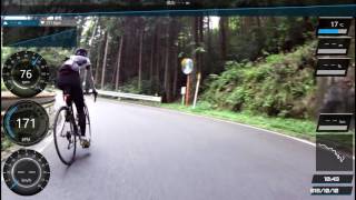 Garmin varb cycling videos 20161010 白石峠練習