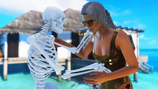 Hitman 3 Haven Island Skeleton Kill Everyone NPCs Have Guns