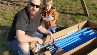 Unboxing CalmMax Trampoline for kids gift with my son—From customer review