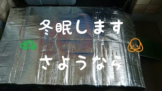 クサガメの家 ( 冬眠仕様の亀水槽 )