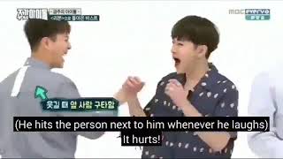 19 seconds of dujun hitting others while laughing