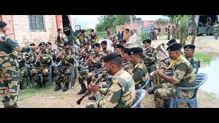 BSF (border security force) band giving performance in Pali