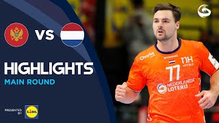 Montenegro vs Netherlands | Highlights | Main Round | Men's EHF EURO 2022