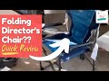 🔥 Timber Ridge Folding Director's Chair w/ Side Table ➔ Quick Review