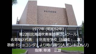 第22回北海道吹奏楽団体コンクール　士別高等学校