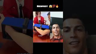 Ronaldo Reacts video 🔥🙏🥶 #short #shorts #reaction #viral #cr7 #football #respect #fyp #tiktok