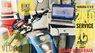 Yamaha FZ Periodic Service | Rampura Bike Shop | Yamaha ECU diagnosis | ACI - Fz v2 servicing