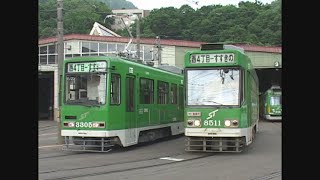 （非HD）札幌市電　朝の出庫は次から次と