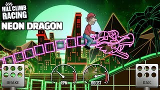 Hill Climb Racing - Ride The DRAGON In New Map NEON 🐲