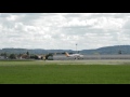 motorflug graz piper pa 28 landing @ flughafen graz d efey