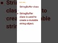 String Buffer Class (28) #corejava