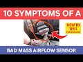 10 Bad Mass Air Airflow Sensor Symptoms (Faulty MAF)