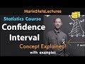 Confidence Interval Concept Explained  | Statistics Tutorial #7 | MarinStatsLectures