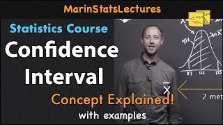 Confidence Interval Concept Explained | Statistics Tutorial #7 | MarinStatsLectures