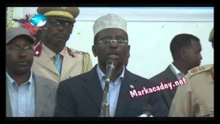 KHUDBADII UGU DAMBEEYSAY MADAXWEYNIHII HORE EE SOMALIYA SHIIKH SHARIIF.