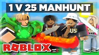 Roblox Bedwars Speedrunner VS 25 Hunters!