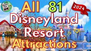 Disneyland & Disney California Adventure ATTRACTION GUIDE - 2024 - ALL RIDES & SHOWS