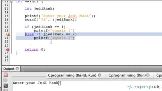 Learn C Programming Tutorial 1 17 If Else If Statement