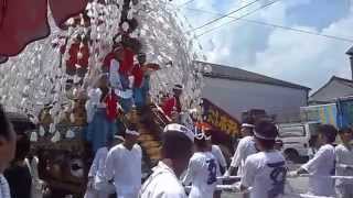 平成２７年　秩父川瀬祭　上町の笠鉾　曳行　２０１５．７．２０　Chichibu Kawase Matsuri