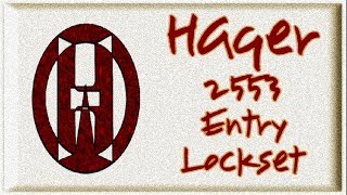 Hager 2553 Entry Lever Lock set