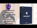 Learn Recover Videos Pics Documents With Wondershare Recoverit In 3 Minutes any Windows/Tutorials