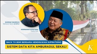 Back To BDM Bersama Hendrawan Supratikno: Soal Melembagakan Kepura-puraan Jadi Masalah Serius Bangsa
