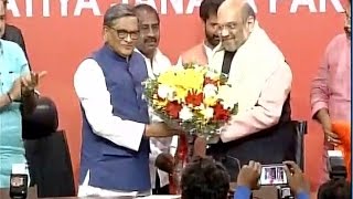 SM Krishna, former Karnataka chief minister, Congressman, joins BJP