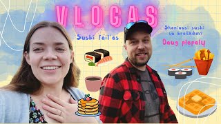 VLOGAS | 🍣 Sushi fail´as, savaitės kratinys 🗣️ daug plepalų 👩‍💼 laikas į darbus