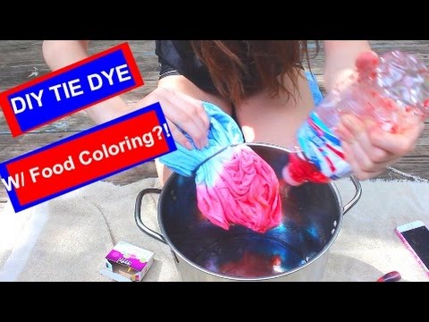 DIY: TIE DYE WITH FOOD COLORING! DIY: TIE DYE WITH FOOD COLORING!