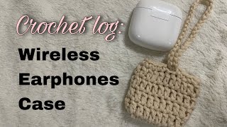 Crochet log: How to make a crocheted case for wireless earphones