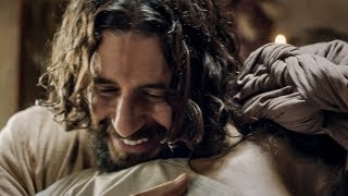 The Chosen scene: Jesus heals the paralytic