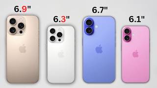 EVERY New iPhone 16 SIZE COMPARISON // DON'T Make A Mistake!