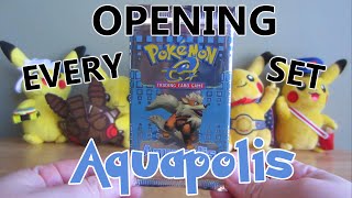 Opening EVERY Pokémon TCG Pack! (1998-2014) - Aquapolis