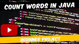 Counts Word in Java | Java Projects | Java Programming | Beginner Projects | Simple Project
