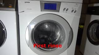 Gorenje UseLogic WA65205 : Hidden Quick 17 minute wash, 1000rpm.