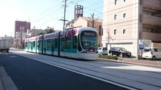 広島電鉄5100形5109号『カープ電車』宇品二丁目〜県病院前