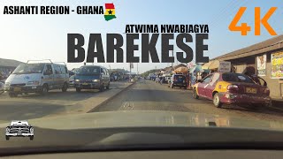 Barekese Drive Tour from Maaban Kumasi Ghana 4K