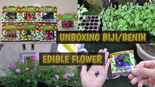 Unboxing Bibit/Benih Edible Flower