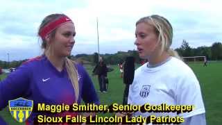 Courtney Halling for Soccer605 Interviews Maggie Smither of Sioux Falls Lincoln Lady Patriots