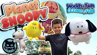 Planet Snoopy at Worlds of Fun in Kansas City. Rides, Snoopy, a show and its all for kids