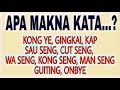 Video 95# Belajar Bahasa Cantonese Hong Kong ||Belajar Bahasa Kantonis sehari hari