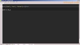 Manipulating Arrays in Ruby (Part 1 of 2) - tekniqal.com