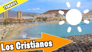 Los Cristianos Tenerife Spain: Tour of beach and resort